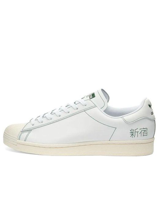 Adidas White Superstar Pure 'Embroidered Katakana for men