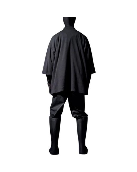 Yeezy Gap Black X Balenciaga Logo 3/4 Sleeve Tee for men