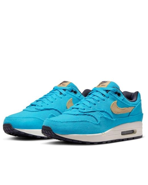 Nike Blue Air Max 1 Premium Shoes