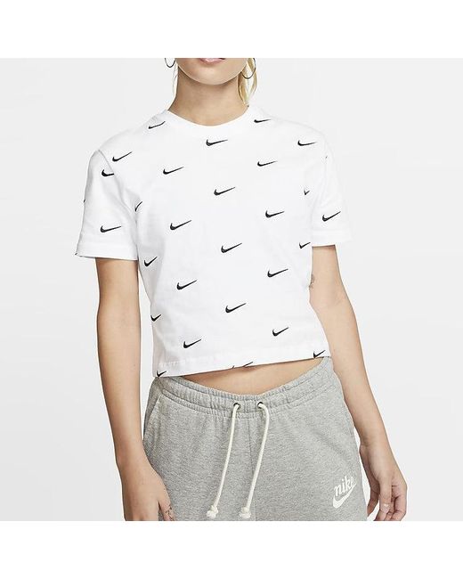 Nike Purple (Wmns) Logo Printing Short Sleeve