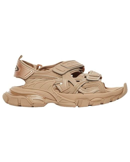 Balenciaga Brown Track Sandals for men