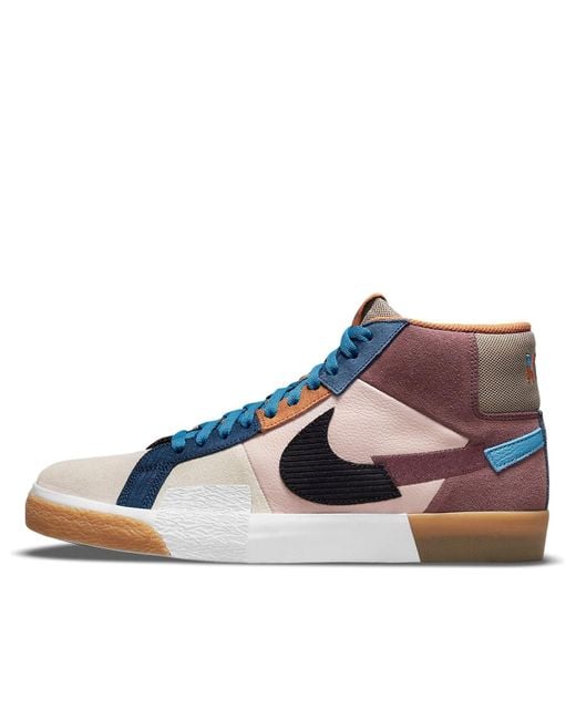Nike Blue Zoom Blazer Mid Premium Sb 'Mosaic Pack for men