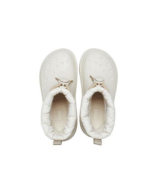 CROCSTM White Stomp Puff Boots 'Stucco' for men