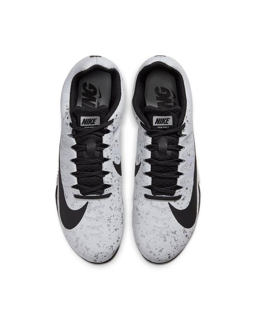 Nike White Air Zoom Rival S 9 Spikes 'Pure Platinum Speckled' for men