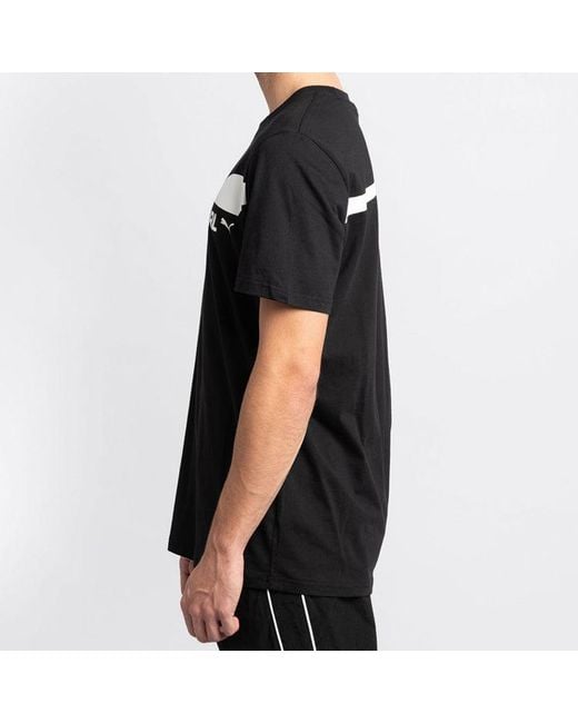 PUMA Black Fendi Crossover Round Neck Short Sleeve for men