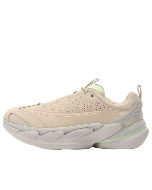 Hoka One One White Elevon X 'Oatmeal Luna Moth' for men