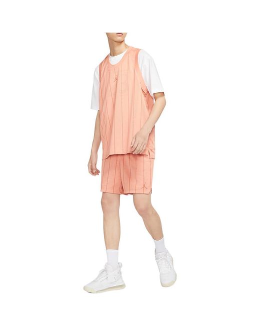 Nike Pink Essentials Solid Color Mesh Sports Shorts Light Madder for men