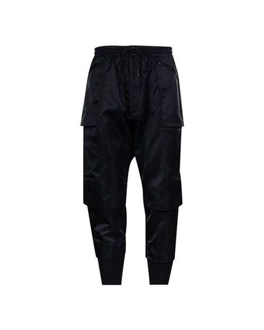 Adidas Black Y-3 Classic Tech Twill Cargo Pants for men