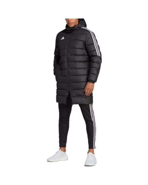 Adidas Black Tiro 23 League Long Down Jacket for men