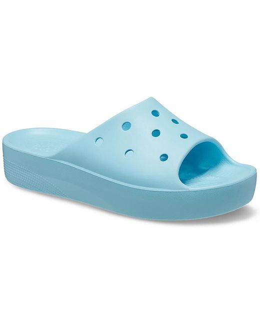 CROCSTM Blue (Wmns) Classic Platform Slide 'Arctic'