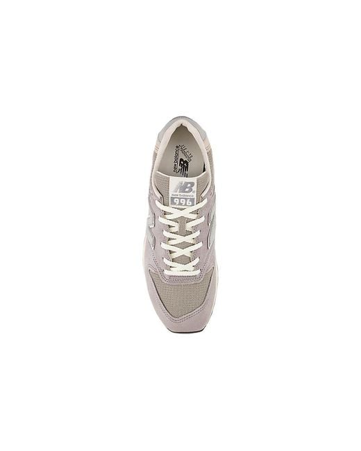 New Balance White 996 V2 for men