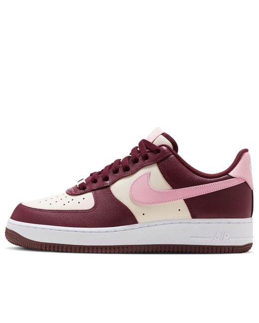 Nike Red Air Force 1 '07 'Sail' for men