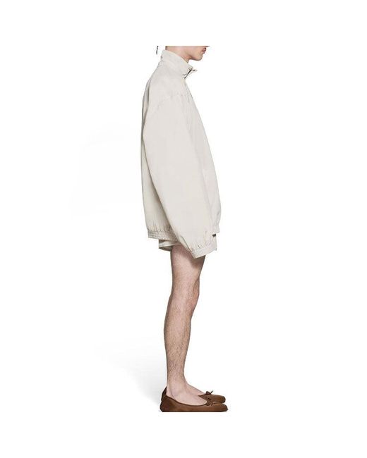 Balenciaga White Minimal Tracksuit Jacket for men