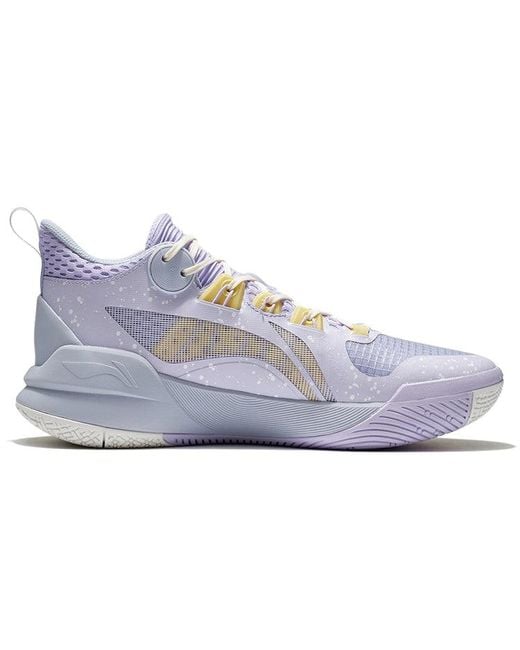 Li-ning Blue Sonic 10 Team 'Lilac Pale Banana' for men
