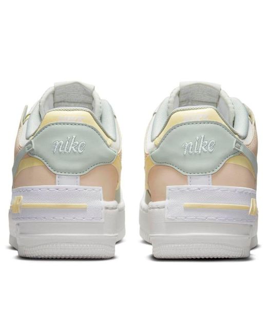 Nike White (Wmns) Air Force 1 Shadow 'Pearl Citron Tint'