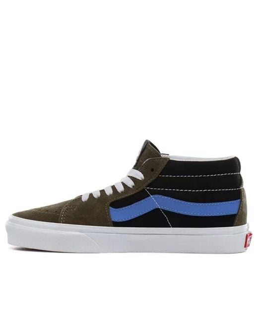 Vans Black Vintage Sport Sk8-Mid 'Beech/Ultramarine' for men
