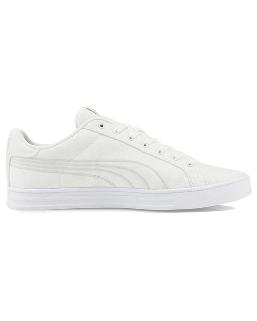 PUMA White Smash Vulc V3 Lo Cv for men