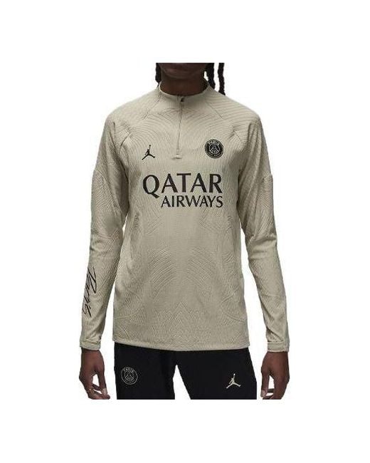 Nike Gray X Paris Saint-Germain Strike Elite Third Adv Football Drill Top 'Hemp' for men
