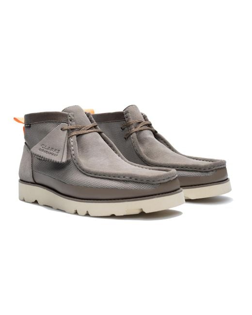 Clarks Gray Wallabee 2.0 Gtx Combination' for men