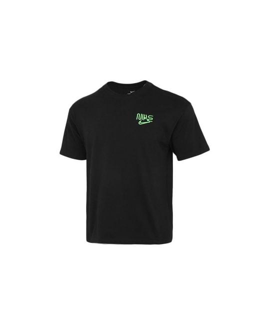 Nike Black As Nk Mi Cty Elv Ss 90 Tee for men