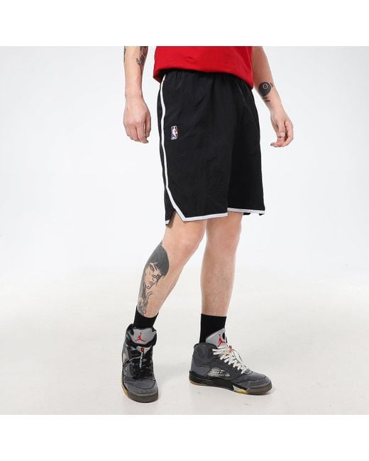 Nike Black Brooklyn Nets Breathable Casual Basketball Shorts for men