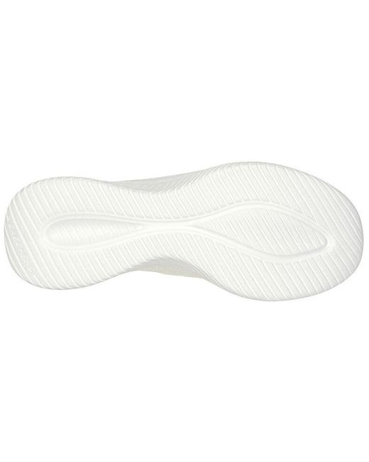 Skechers White (Wmns) Ultra Flex 3.0 'Glowing Sky