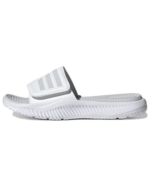 Adidas White Alphabounce Slide 2.0 Dash' for men