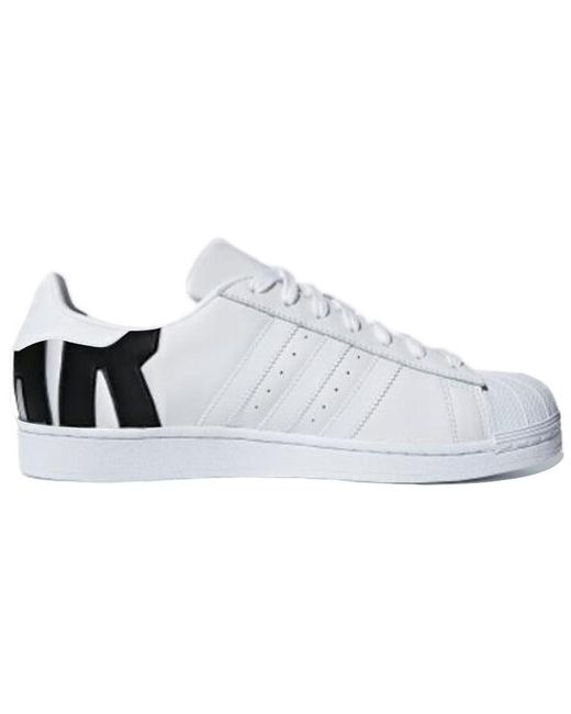Adidas White Superstar 'Big Logo' for men