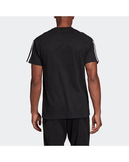 Adidas Black Must Haves 3-Stripes Sport T-Shirt 'Core' for men