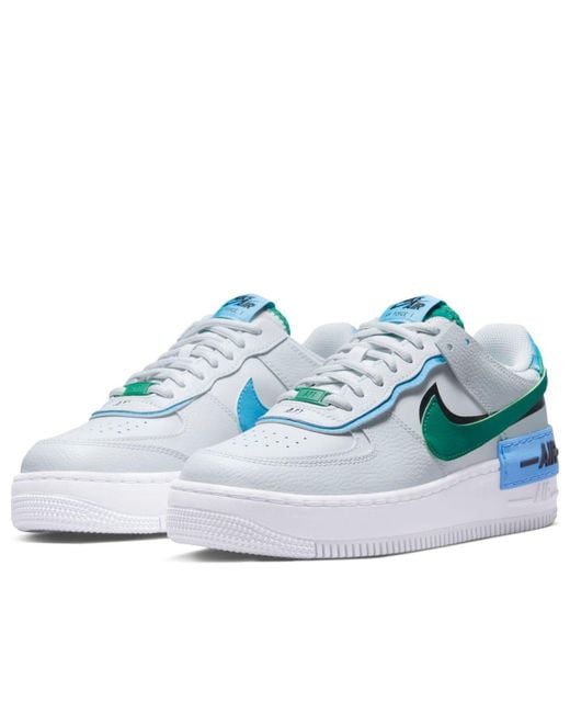 Nike Blue (Wmns) Air Force 1 Shadow 'Photon Dust Malachite'