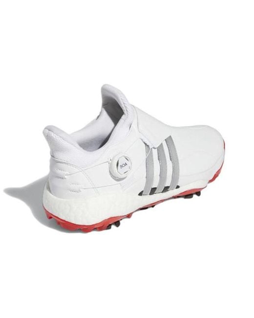 Adidas White Tour 360 22 Boa Golf Metallic' for men