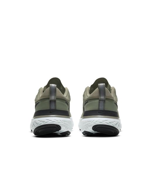 Nike Gray React Miler Armygreen for men