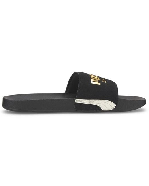 PUMA Black Leadcat Ftr Suede Classic Slide for men