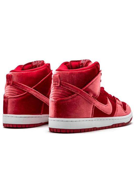Nike Sb Dunk High Prm 'red Velvet' for men