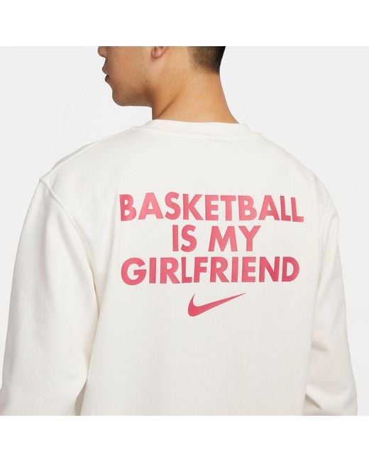 Nike White Valentine's Day Graphic Sweatshirt for men