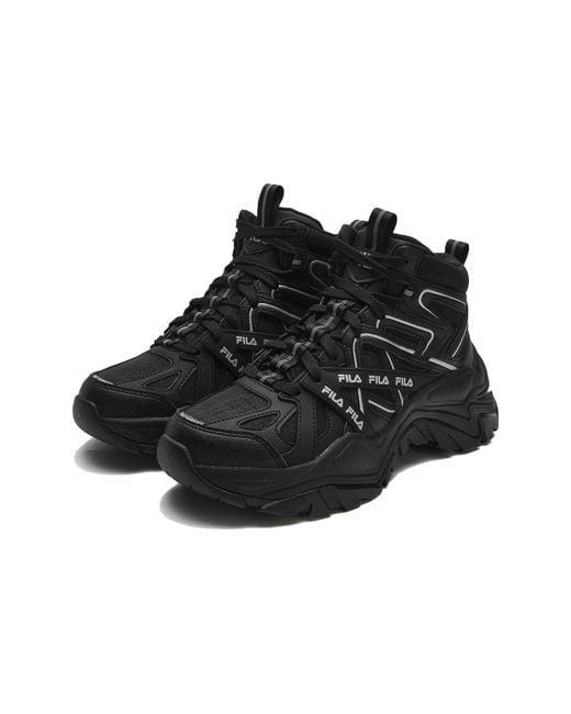 Fila Black (Wmns) Sofia 1S Mid Shoes Velvet'
