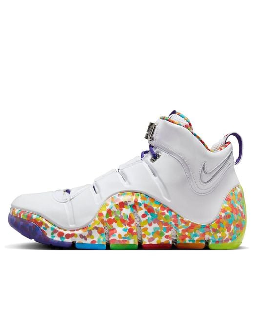 Nike White Lebron 4 'Fruity Pebbles' for men