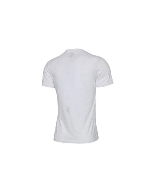 Adidas White Logo Sports Round Neck Short Sleeve for men