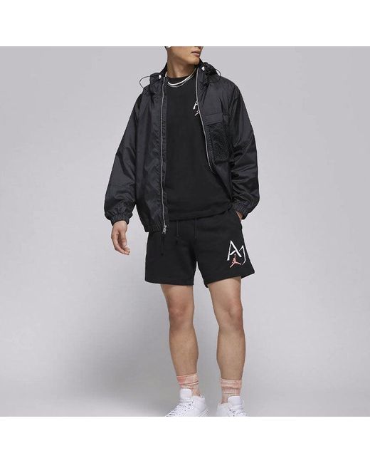 Nike Black Alphabet Character Printing Casual Short Sleeve T-Shirt for men