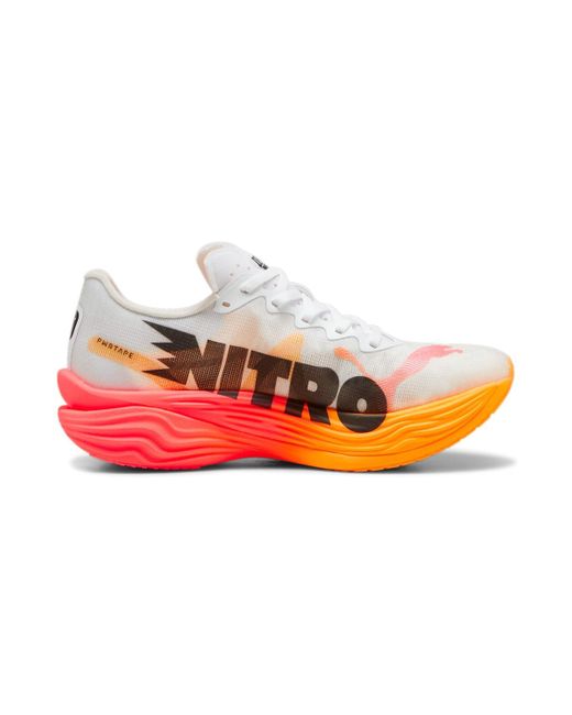 PUMA White Deviate Nitro Elite 3 Sunset Glow' for men