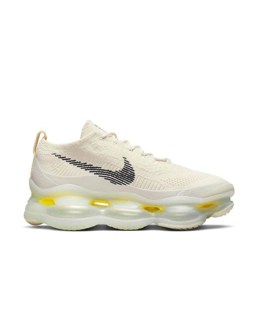 Nike White Air Max Scorpion Flyknit 'Lemon Wash' for men