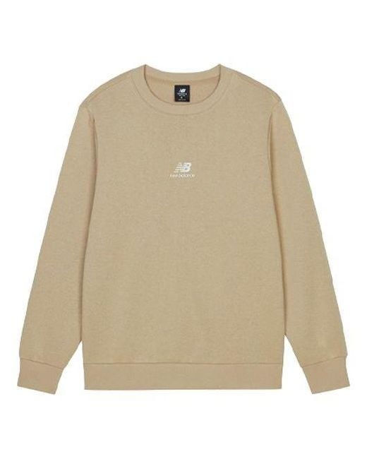 New Balance Natural Logo Printing Round Neck Long Sleeve for men