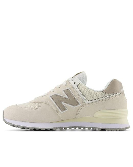 New Balance White 574 for men