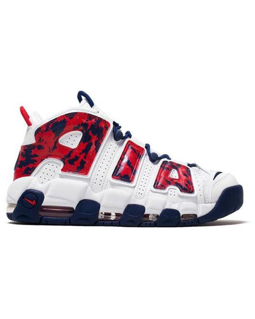 Nike Air More Uptempo 'red Navy Camo' in Blue for Men | Lyst