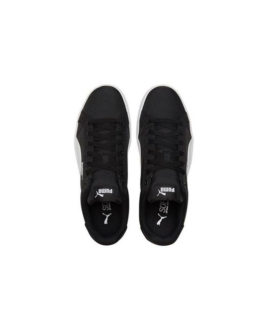 PUMA Black Smash Vulc Retro Casual Skateboarding Shoes for men