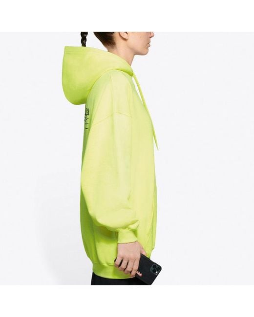 Balenciaga Yellow (Wmns) Alphabet Logo Hoodie