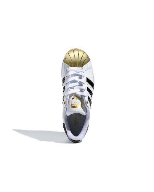 Adidas White (Wmns) Superstar Metal Toe Metallic'