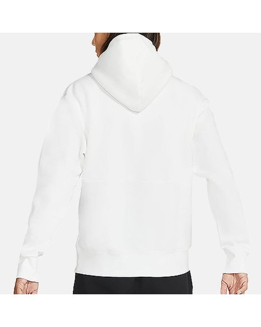 Nike White Jumpman Holiday Sports Hooded Pullover For for men