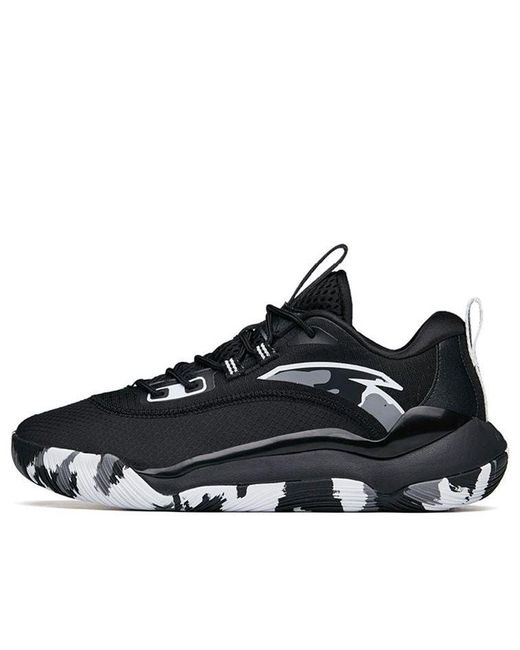Anta Black Basketball Series Sneakers Camo' for men