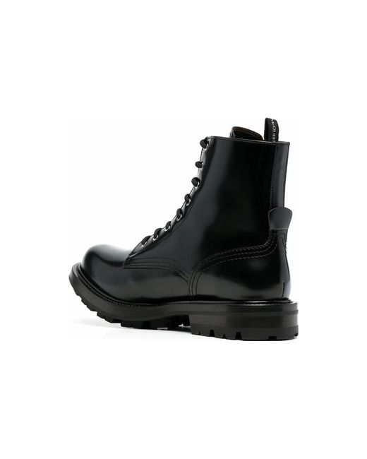 McQueen Black Worker Boot for men